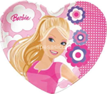 barbie playf. piatto cuore 21,5cm $$