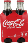 coca cola  vetro ml.200x4                                   