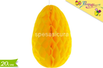 decorazione pasquale uovo giallo 30cm