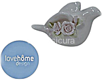 lovehome uccello decorato 11x5,6x6,2 art.21727