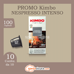 kimbo kit 10x10 nespresso intenso 10 pz