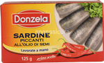 donzela sardine piccanti o.semi gr.125                      