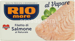 filetto di salmone al naturale al vapore rio mare - 150 gr