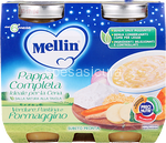 mellin pappa comp. verdure/pastina/formaggino 2x200gr