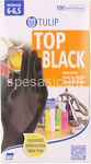 tulip black nit. guanti monouso pz 100 size s