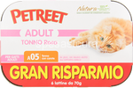 petreet scatoletta gatto a05 gran risparmio tonno rosa carote 6x70gr