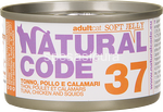 natural code 37 tonno, pollo e calamari gr.85