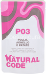 natural code p03 pollo, agnello e patate gr.70