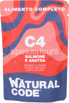 natural code c4 salmone e anatra gr.70