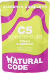 natural code c5 pollo e agnello gr.70