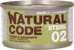 natural code steril 02 tonno e amaranto gr.85