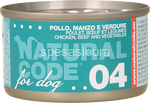 natural code dog 04 pollo, manzo e verdure gr.85