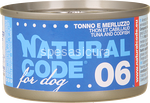 natural code dog 06 tonno e merluzzo gr.85