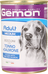 gemon adult medium bocconi con tonno e salmone gr.415