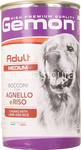 gemon adult medium bocconi con agnello e riso gr.1250