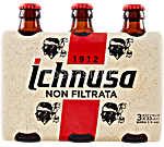 ichnusa birra non filtrata ml.330 x 3