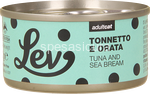 lev lattine umido gatto 100% naturale tonnetto e orata 70gr 