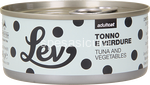 lev lattine umido gatto 100% naturale tonno e verdure 140gr 