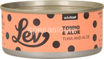 lev lattine umido gatto 100% naturale tonno ed aloe 140gr 