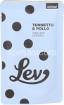 lev bustine umido gatto 100% naturale tonnetto e pollo 60 gr 