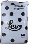 lev tappetini igienici carboni attivi per cani 50 pz 60x60
