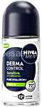 nivea deo men roll-on derma control sensitive ml 50