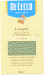de cecco lasagne  pasta all'uovo con spinaci 500gr