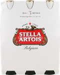 birra lager belga stella artois 5,2° in bottiglia di vetro – 3 x 330 ml