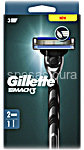 gillette mach3 rasoio standard 2 up new