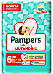 pampers mutandino baby dry xl x 13 15kg+ 6 mis