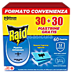 raid piastine ricarica 2 x 30 pz zanzare