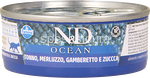 farmina n&d gatto ocean tonno, merluzzo, gamberetti e zucca 70gr