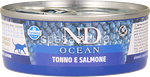 farmina n&d gatto ocean tonno e salmone 70gr