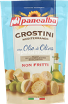 crostini mediterraneo panealba con olio di oliva non fritti - 100 gr