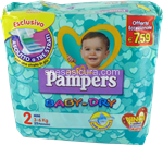 pannolini pampers baby dry mini 3 - 6 kg - 25 pz