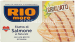 filetto di salmone al naturale grigliato rio mare con limone - 150 gr