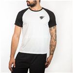 hawkfit t-shirt  double (poliestere) nero/bianco s