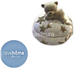 lovehome portagioie orso 9,1x8x8,7 art.21529