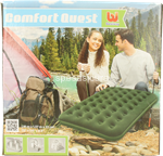 bestway materassino camping velluto verde 191x137x22 67448