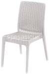 l.rattan bianco sedia selene s/b 55x46