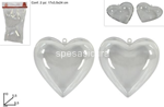 cuore plastica trasp. 10cm 2pz ca005794