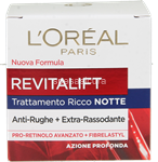 crema viso notte antirughe l'oréal revitalift con retinolo - 50 ml
