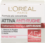 trattamento intensivo antirughe giorno e notte l'oréal per pelli mature 45+ - 50 ml