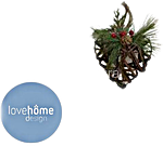 lovehome decorazione pigna 16x6x16