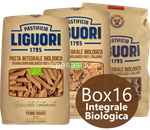 box 16 confezioni: pasta di gragnano integrale biologica liguori