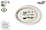 dopla green piatti ovali bianchi pz.15