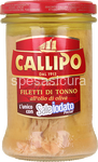 filetti di tonno all'olio di oliva callipo con sale iodato in barattolo - 300 gr