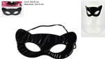 maschera gatto lucida nera ro006362
