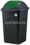 bascula multipat 60lt nero/verde