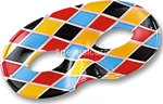 maschera domino plastica arlecchin 01207